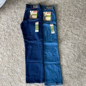 Wrangler men’s regular fit denim jeans size 35x32 (set of 2) NWT